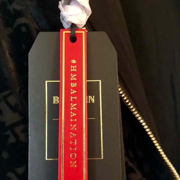 NWT- BALMAIN x H&M - Black Dress SIZE US 4, EU34 - Picture 6 of 7